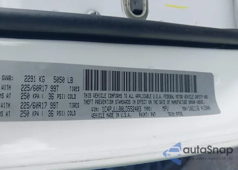 2020 Jeep Cherokee Latitude Plus Fwd from USA, damaged, VIN 1C4PJLLB8LD552403